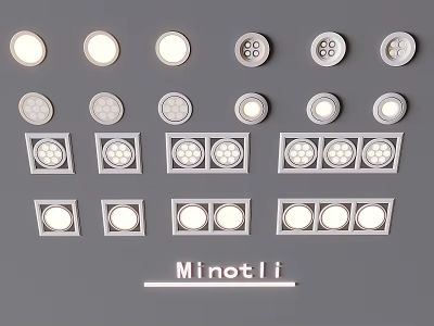 Minotli Downlights And Spotlights With Various Modern Lighting Designs And Styles 3d model