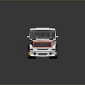 White And Orange RODRIGOTTO Racing Truck With TecnoSport Sponsor Logos