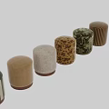 Various Design Shoe Stools With Velvet Upholstery And Wooden Base For Home Decor