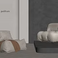 Leisure sofa lazy sofa 3d model