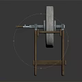 High Quality Hardware Tools Grinding Wheel with Sturdy Wooden Stand for Polishing