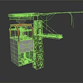 Industrial Tower Equipment With Metal Frame Operator Cabin Platform And Cables
