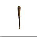 Rusty Metal Hardware Tool With Long Handle And Worn Surface Features 3d model