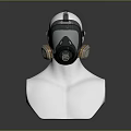 Modern gas mask sci-fi gas mask gas mask respirator 3d model