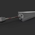Medieval Weapon Iron Hammer With Wrapped Handle And Sturdy Metal Head 3d model