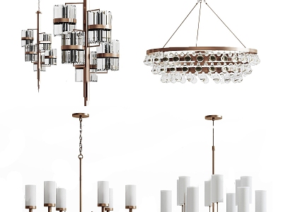 New Chinese Chandelier 3d model