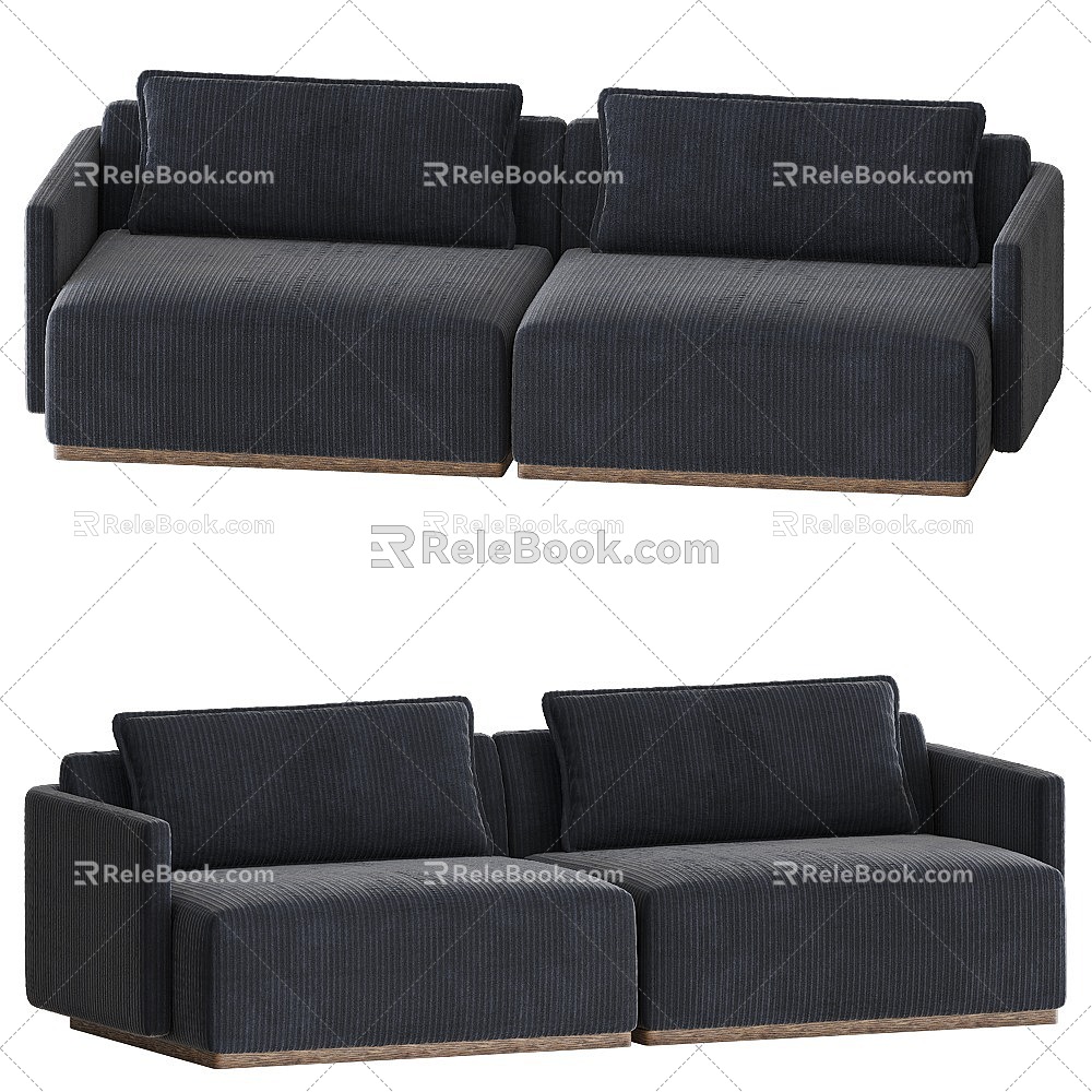 European Style Sofa French Sofa Children's Sofa Tofu Block Sofa Clouds Sand Publishing Art Sofa Living Room Sofa Office Sofa 3d model