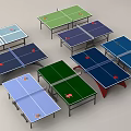 Multiple Colored Table Tennis Tables For High Quality Sports Equipment