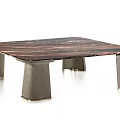 Elegant Modern Coffee Table With Black Marble Top Gold Veins And Metal Legs