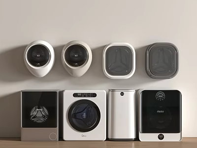 Wall-mounted washing machine 3d model