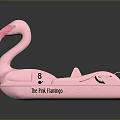 Pink Flamingo Shaped Pedal Boat With THE PINK TROUBLE Design And Seats