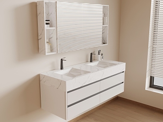 Modern bathroom cabinet 3d model