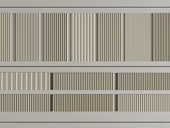 Modern wall plate Grille plate Great wall plate Wave plate 3d model
