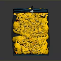Blue Mesh Storage Bag Filled With Yellow Rubber Duck Toys