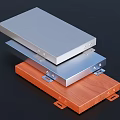 Stacked Metal And Wooden Panels With Mounting Brackets For Construction Use