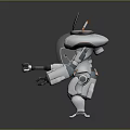 Modern Robot Mech Warrior Machine Battlearm Mechanical Battlearm Machine Warrior Fighting Robot Game Robot 3d model