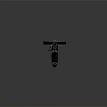 Vintage Machine Gun Featuring Wooden Grip Circular Drum Magazine And Chain Feed Mechanism