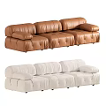 Stylish Three Seater Sofas in Green Red and Brown with Modern Living Room Design