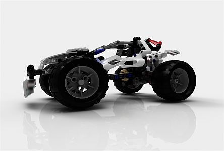 Modern toy car 3d model