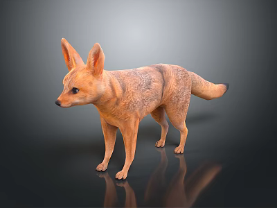3D Animated Fox Character With Orange Brown Fur For Game And Movie Scenes 3d model
