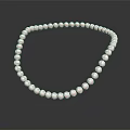 Elegant Pink Pearl Beaded Necklace With Smooth Round Shiny Beads Design