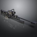 rifle sniper rifle semi-automatic rifle battle rifle battle rifle carbine war rifle 3d model