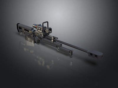 rifle sniper rifle semi-automatic rifle battle rifle battle rifle carbine war rifle 3d model