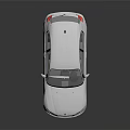 White BMW Hatchback Car With Sleek Design And Alloy Wheels On Reflective Surface