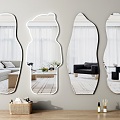 mirror full-length mirror makeup mirror dressing mirror hanging mirror bathroom mirror 3d model