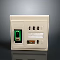 White Electrical Distribution Box With 30A Label Switches And Control Panel