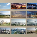 Comprehensive Aerial Planning With Urban Landscapes Natural Scenery And Architectural Layouts