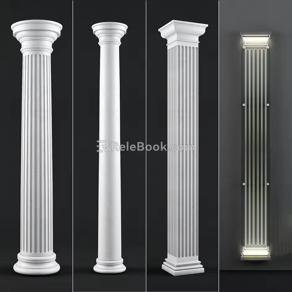 Roman Column 3d model