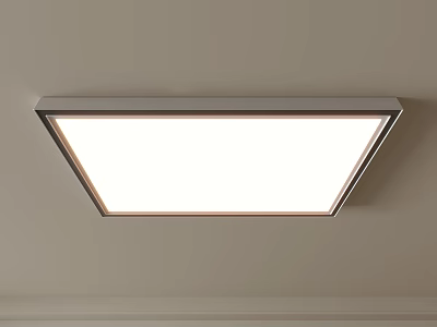 Modern Square LED Ceiling Light With Bright Illumination And Sleek Design 3d model