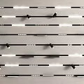 Modern downlight spotlight magnetic attraction track light magnetic attraction track light linear light without main light 3d model