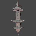 pirate ship pirate sailboat 3d model