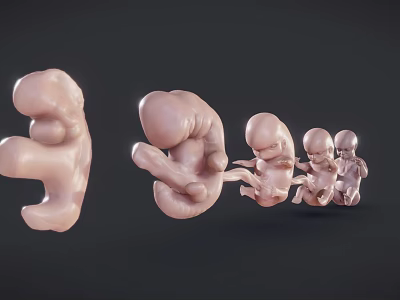 modern fetus 3d model