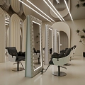 Modern barber shop beauty salon SPA beauty salon 3d model