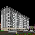 Modern Multi Storey Residential Building With Balconies Lush Greenery And Surrounding Trees