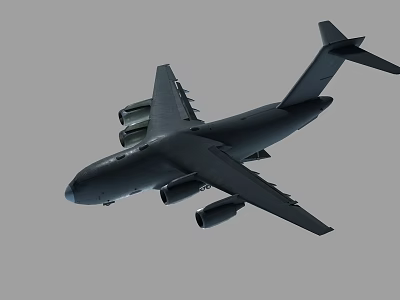 Sleek Gray Fighter Jet In Flight With Aerodynamic Design And Advanced Technology Features 3d model