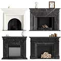 European Fireplace 3d model
