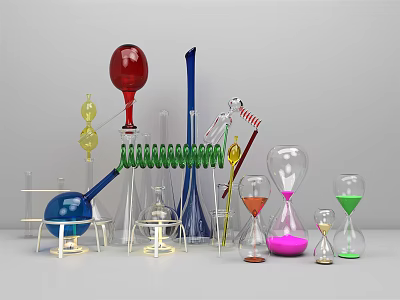 Modern Test Tube Chemistry Test Tube Hourglass 3d model Modern Test Tube Chemistry Test Tube Hourglass 3d model