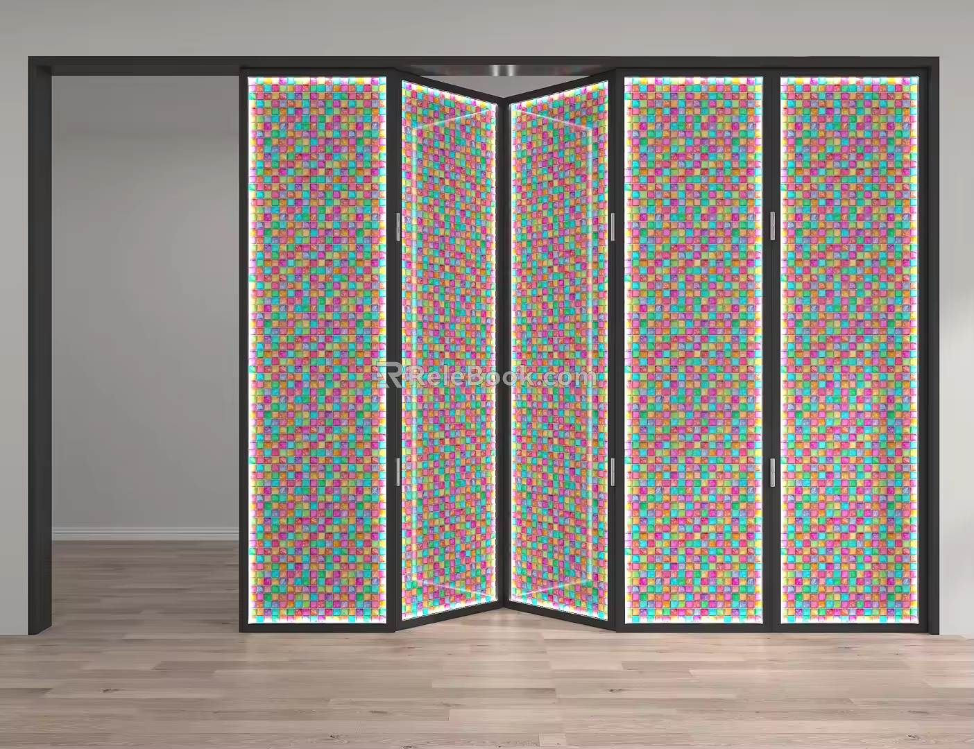 folding door model 3d model