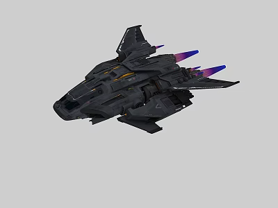 PBR Satellite Science Fiction Spaceship Spaceship Warplane Space Warship Spacecraft Fighter Spacecraft Fighter Spaceship Warplane Spaceship 01 3d model