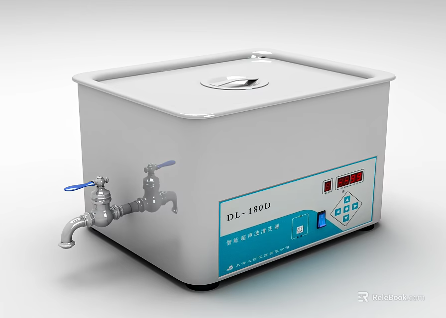 Professional Medical Device Ultrasonic Cleaner with Digital Control Panel and Faucet 3d model 