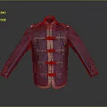 Purple Jacket With Decorative Buttons And Embroidered Cuffs For Daily Use