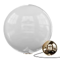 Modern White Globe Table Lamps With Black Rose Gold And Gold Metallic Bases