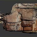Detailed Architectural Sculpture Carving with Intricate Steps Layered Structure and Textured Surfaces