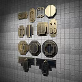 Various Traditional Brass Handles With Classic Decorative Patterns For Cabinets