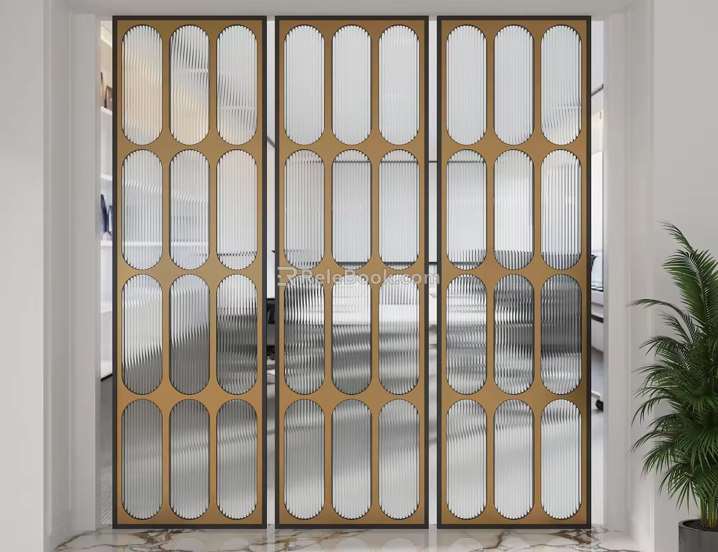Screen partition 3d model