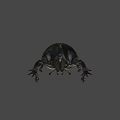 Detailed Bronze Beetle Sculpture With Realistic Horns And Legs Design